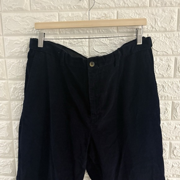 HAGGAR MENS PANTS SIZE 38X32 CORDUROY STRAIGHT LEG BLUE COTTON‎ - Picture 2 of 7
